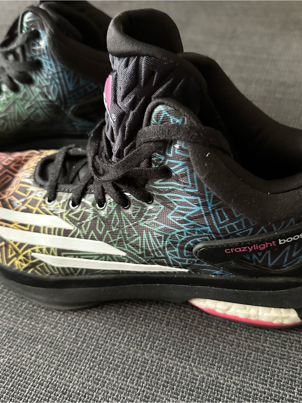 Adidas Crazylight Boost 2014 Multicolor Size 7.5 Mens Basketball Shoes C75907